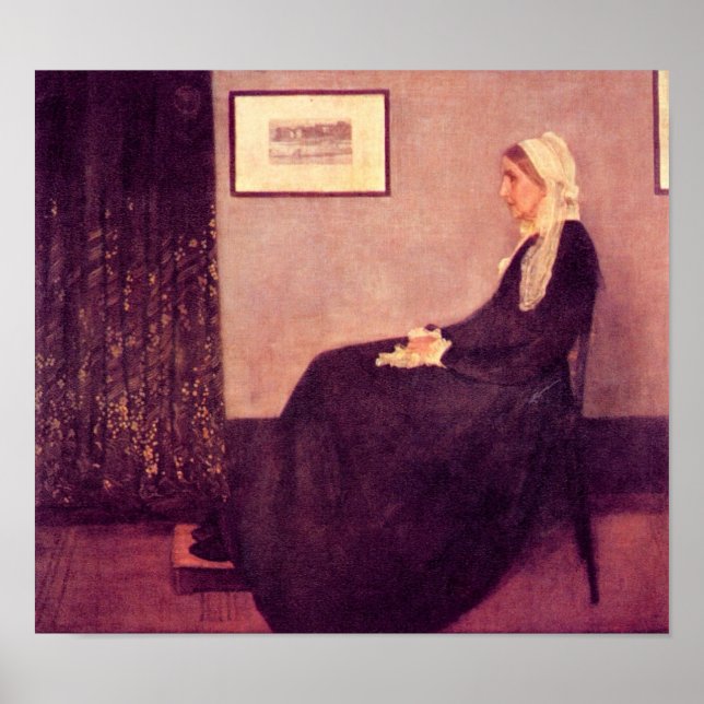 James Abbot McNeill Whistler - Whistler's Mother Poster (Front)