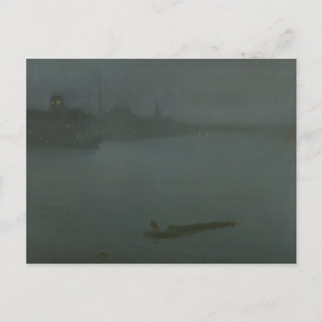 James Abbott McNeill Whistler - Nocturne in Blue Postcard (Front)