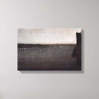 James Abbott McNeill Whistler - Nocturne in Grey Canvas Print