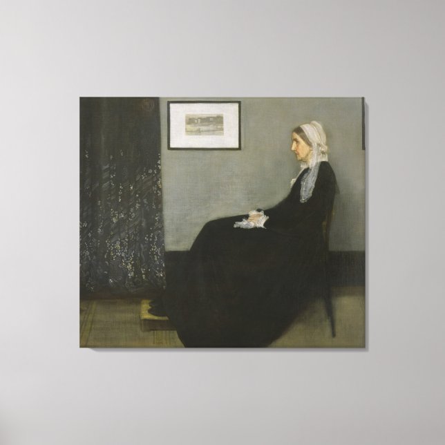 James Abbott Whistler - Whistler's Mother Canvas Print (Front)