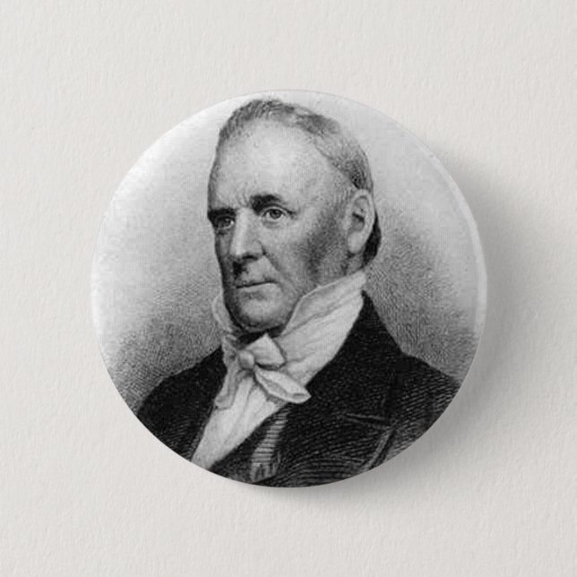 James Buchanan 15 6 Cm Round Badge (Front)