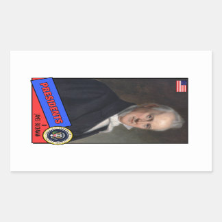 James Buchanan Baseball Card Rectangular Sticker