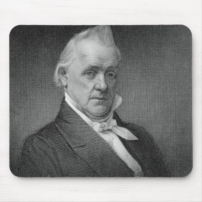 James Buchanan, engraved by Henry Bryan Hall (1800 Mouse Pad (Front)