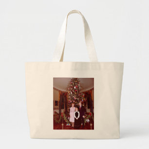 James Carter White House President Christmas Large Tote Bag