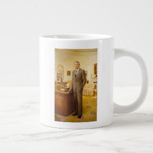 James Carter White House Presidential Portrait  Large Coffee Mug