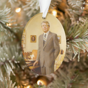 James Carter White House Presidential Portrait  Ornament