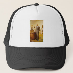 James Carter White House Presidential Portrait Trucker Hat