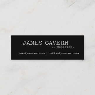 James Cavern Business Card