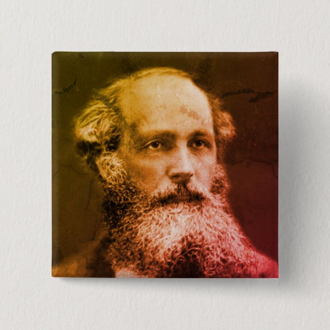 James Clerk Maxwell 15 Cm Square Badge (Front)