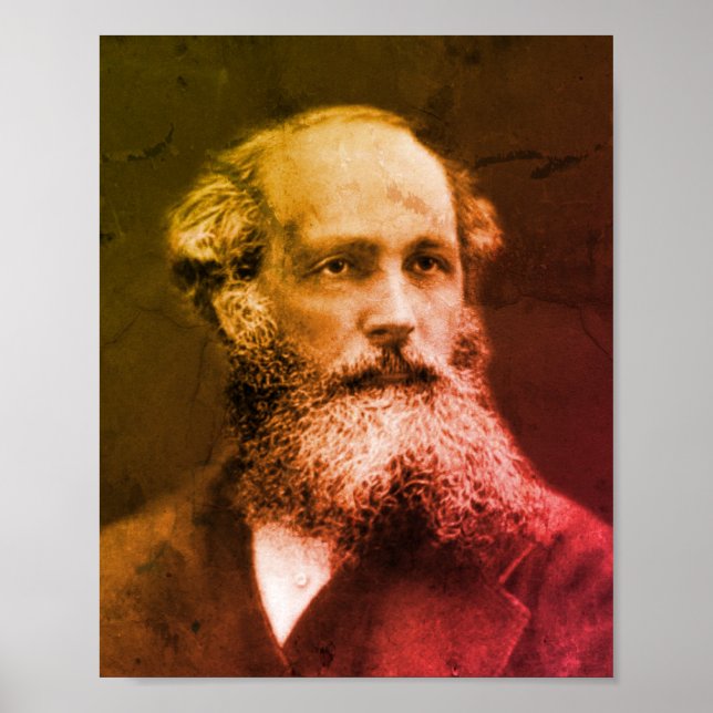 James Clerk Maxwell Poster (Front)
