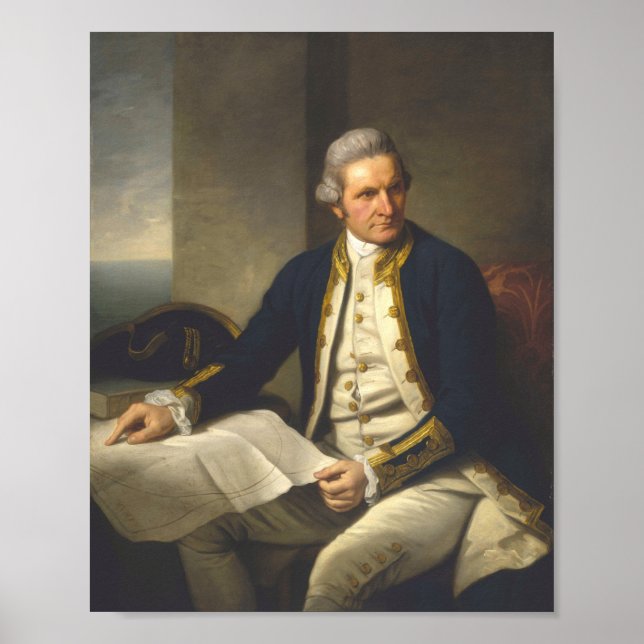 James Cook Portrait Captain Poster (Front)