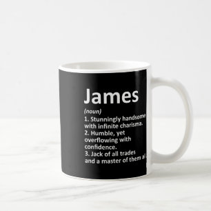 James Definition Personalized Name Funny Birthday  Coffee Mug