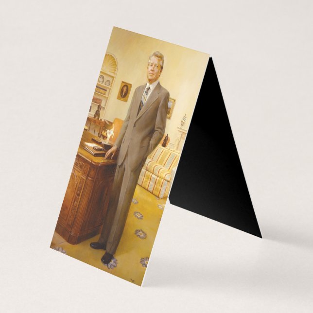 James Earl Carter Painted US President Portrait  (Back)