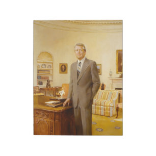 James Earl Carter Painted US President Portrait  Notepad