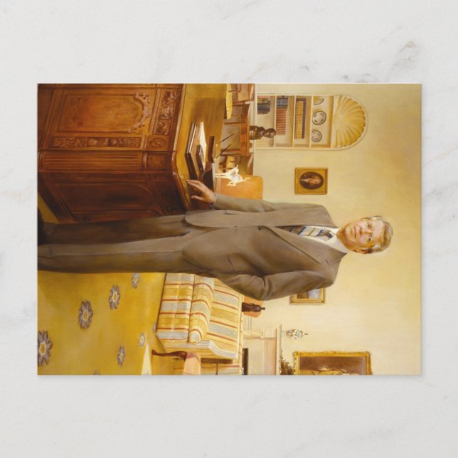 James Earl Carter Painted US President Portrait  Postcard (Front)