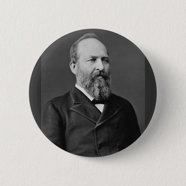 James Garfield 20 6 Cm Round Badge (Front)