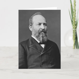 James Garfield 20th President Card
