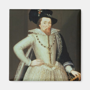 James I, half-length portrait Magnet