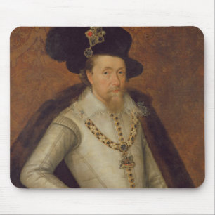 James I of England, and VI of Scotland Mouse Pad