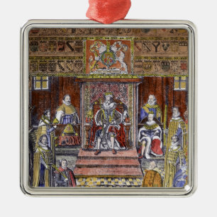 James I of England  at Court, Metal Tree Decoration