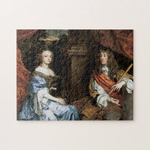 James II and Anne Hyde by Sir Peter Lely Jigsaw Puzzle