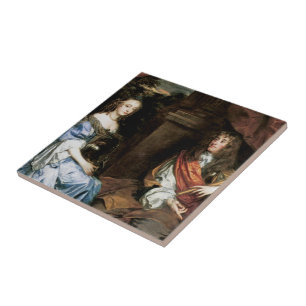James II and Anne Hyde by Sir Peter Lely Tile