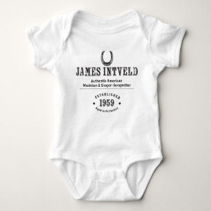 James Intveld Horseshoe Est. 1959 Baby Bodysuit