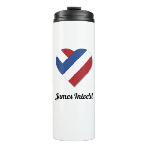 James Intveld with Netherlands Heart Flag Thermal Tumbler