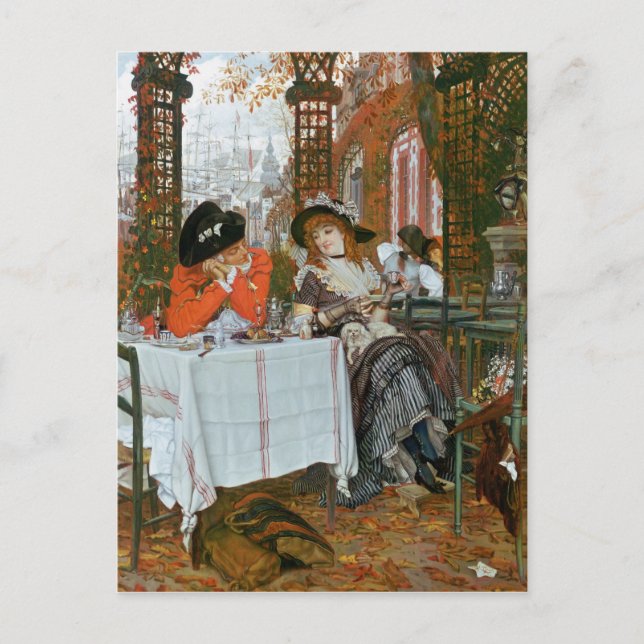 James Jacques Joseph Tissot | A Luncheon Postcard (Front)