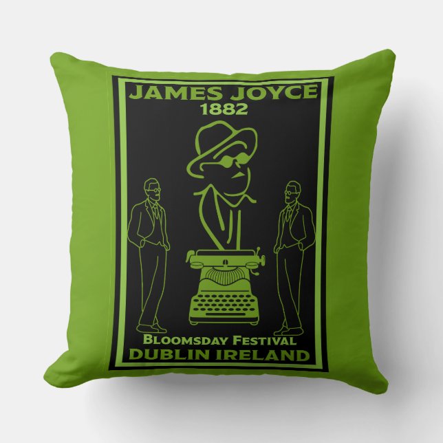 James Joyce Dublin Ireland Cushion (Front)