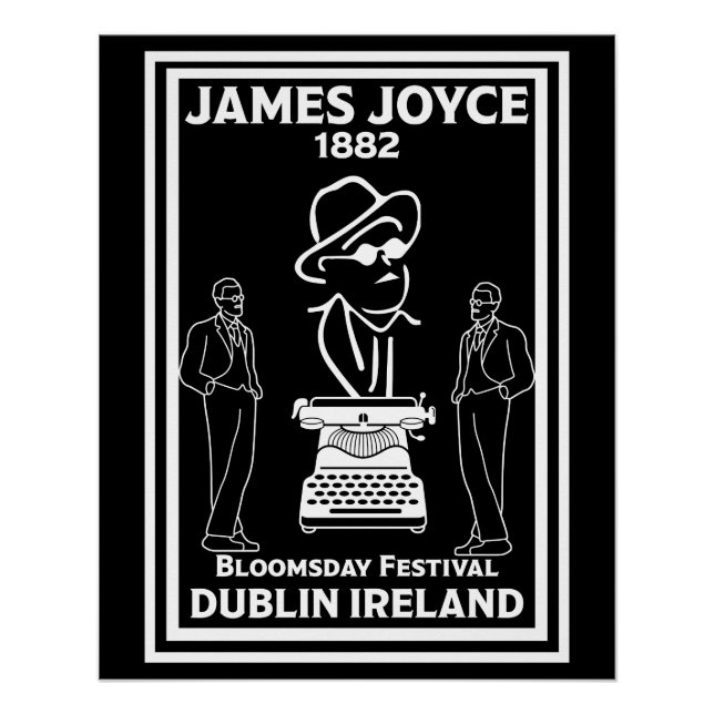 James Joyce Dublin Ireland Poster (Front)