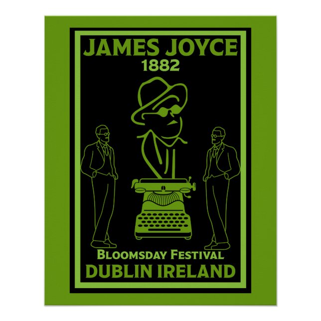 James Joyce Dublin Ireland Poster (Front)