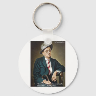 James Joyce "Errors/Portals" Quote Gifts & Cards Key Ring