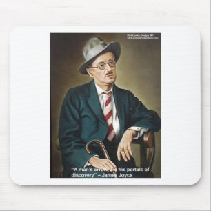 James Joyce "Errors/Portals" Quote Gifts & Cards Mouse Pad