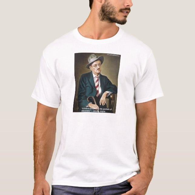 James Joyce "Errors/Portals" Quote Gifts & Cards T-Shirt (Front)