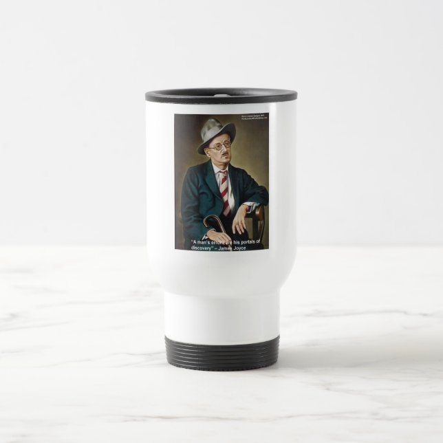 James Joyce "Errors/Portals" Quote Gifts & Cards Travel Mug (Center)