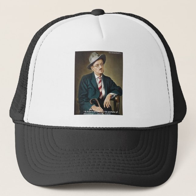 James Joyce "Errors/Portals" Quote Gifts & Cards Trucker Hat (Front)