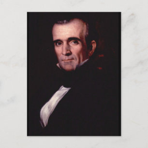 James K. Polk 11th US President Postcard