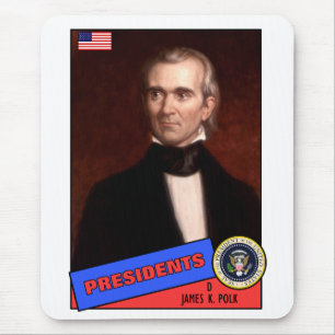 James K. Polk Baseball Card Mouse Pad