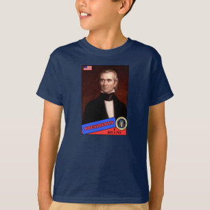 James K. Polk Baseball Card T-Shirt