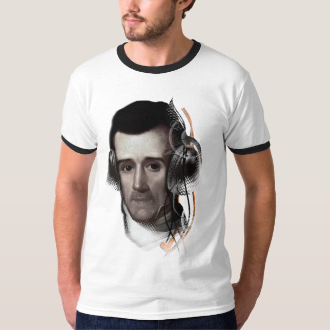 James K. Polk Radio T-shirt (Front)