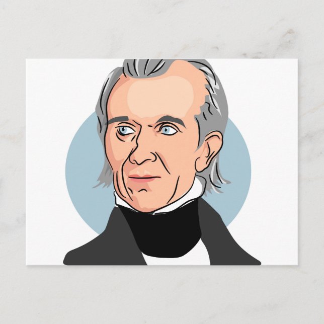 James Knox Polk Postcard (Front)
