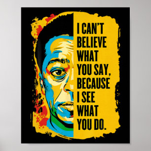 James Ldwin Graffiti Art Juneteenth Black History Poster