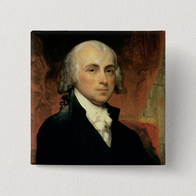 James Madison 2 15 Cm Square Badge (Front)