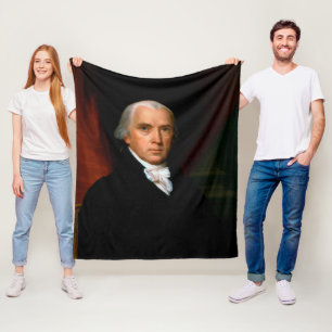 James Madison 4th President of the United States Fleece Blanket