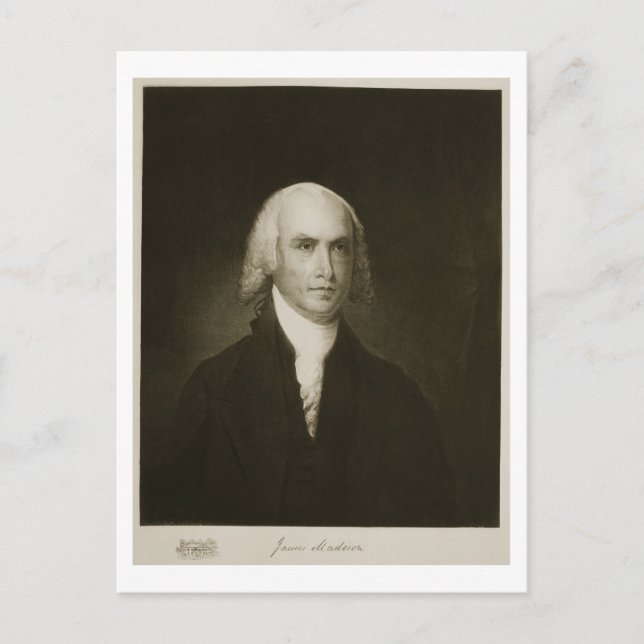 James Madison, 4th President of the United States Postcard (Front)