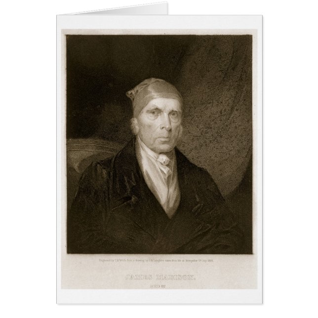 James Madison aged 82, engraved by Thomas B. Welch (Front)