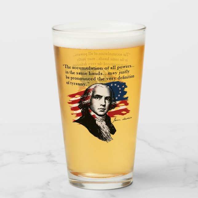 James Madison Glass (Front Filled)