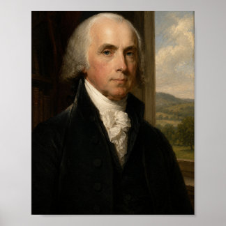 James Madison Oil Portrait | 4th President Poster