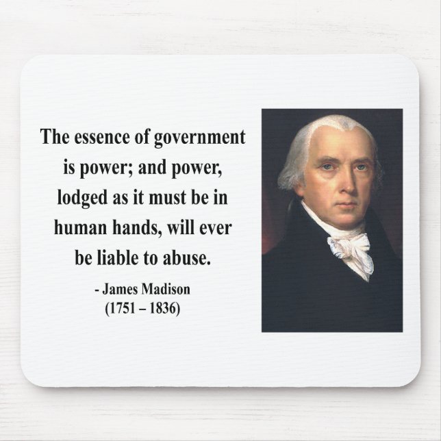 James Madison Quote 5b Mouse Pad (Front)